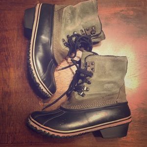 Sorel winter lace up boots